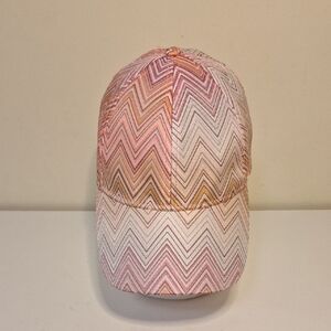 Missoni 6 Panel Chevron Pattern  Baseball Cap NWOT
